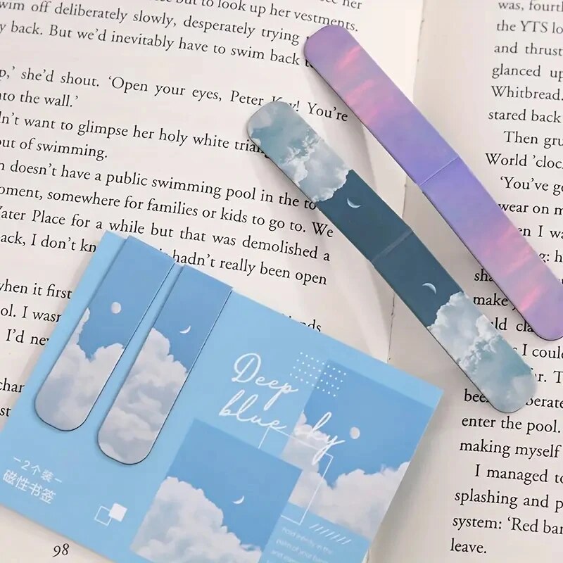 2Pcs Magnetic Bookmark Beautif - огляд і ціна Paperclip Magnetic Set