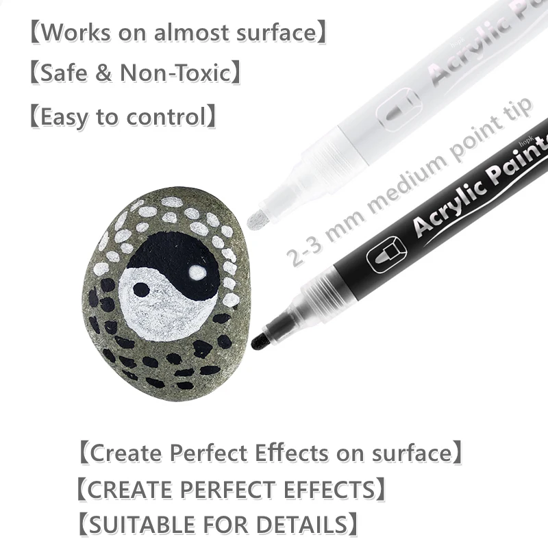 3Pcs/set White Acrylic Paint P - огляд і ціна Copic Marker Classic