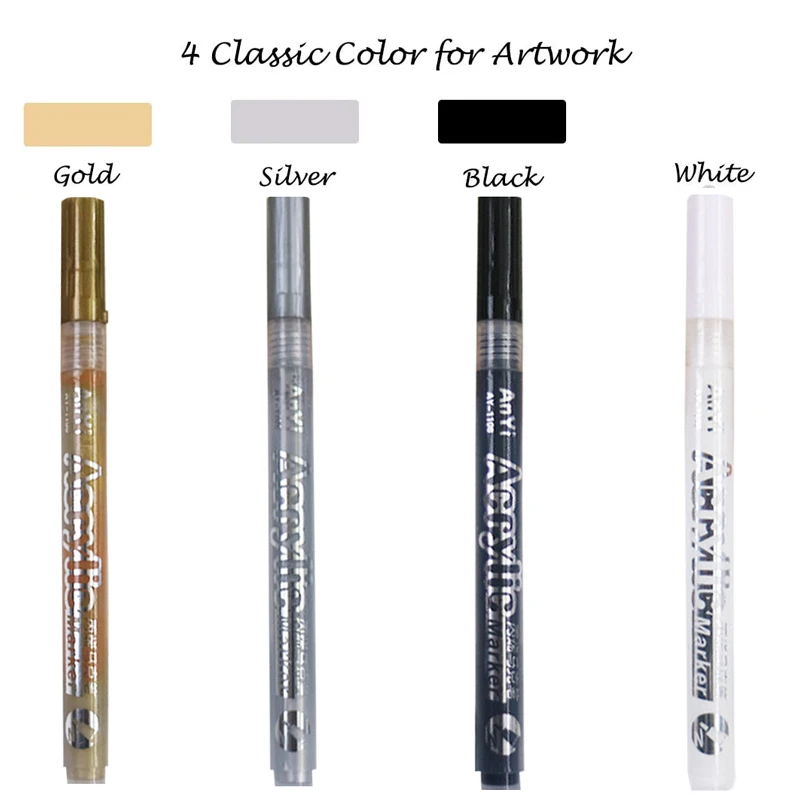 3Pcs/set White Acrylic Paint P - огляд і ціна Copic Marker Classic