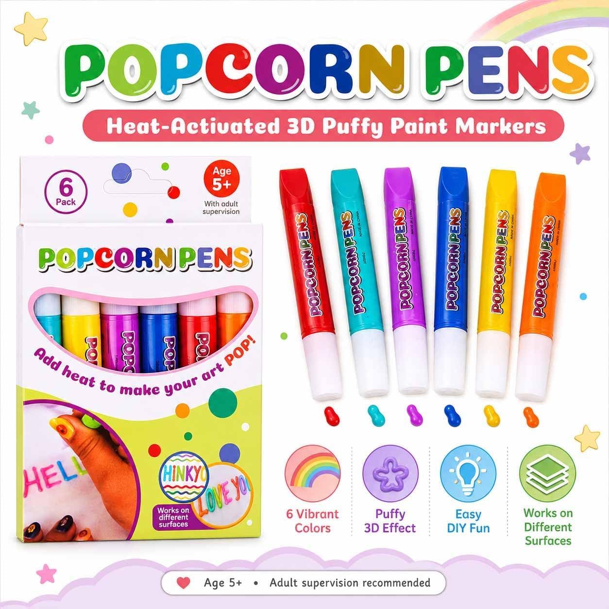 Magic Puffy Popcorn Pens 3D Pu - огляд і ціна Copic Marker Sketch