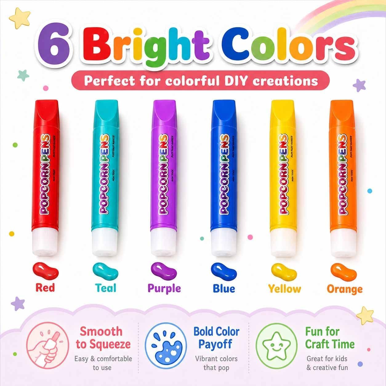 Magic Puffy Popcorn Pens 3D Pu - огляд і ціна Copic Marker Sketch